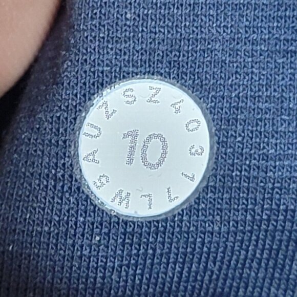 Lululemon Pants Women 10 Run On Tight 25" in Nouveau Mach Blue Black Athleisure - Picture 7 of 8